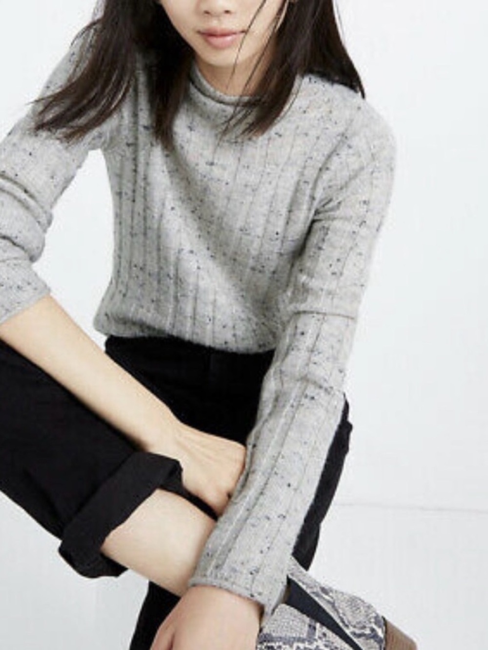 Madewell Donegal Evercrest Coziest Yarn Turtleneck Sweater - Small - GUC